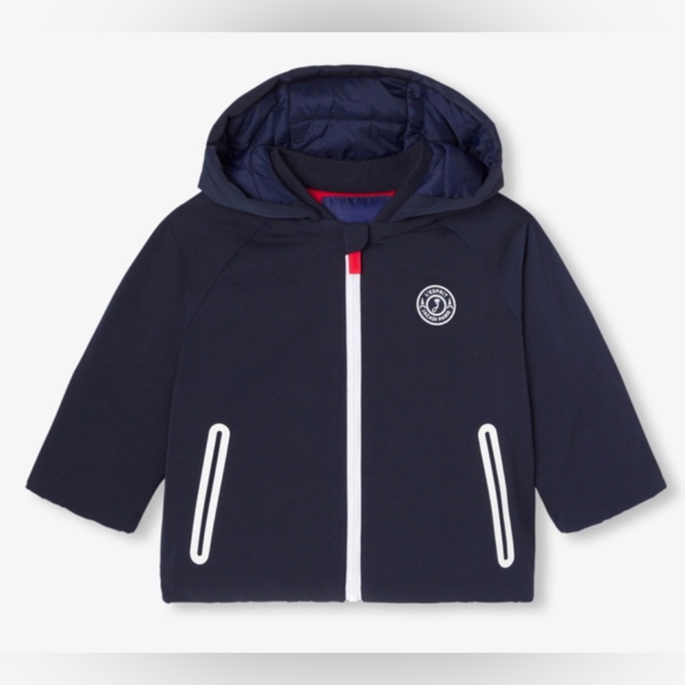 Jacadi Paris Essentials - Baby Boy (insulated) windbreaker - Navy - Size 24M NWT
